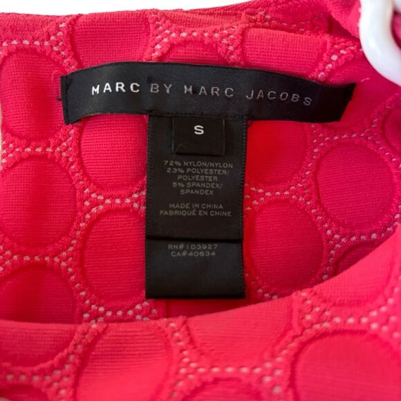 Marc by Marc Jacobs Hot Pink Textured Shift Dress S - Picture 7 of 7